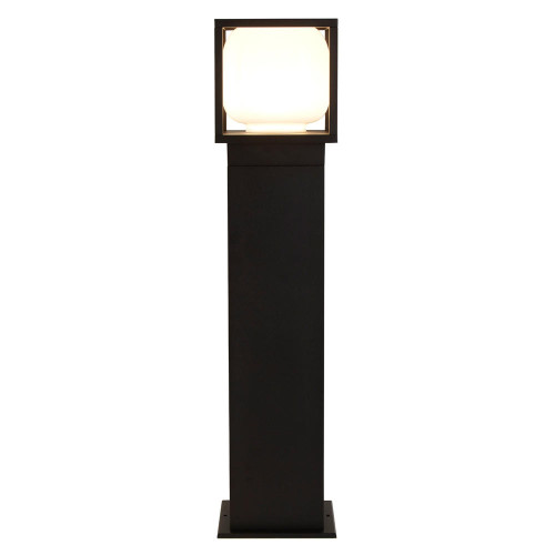 Searchlight Athens Outdoor 1 Light Die Cast with Opal Shade LED Bollard 