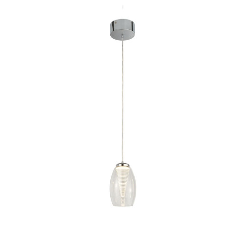 Searchlight Cyclone Clear Glass Pendant Light 