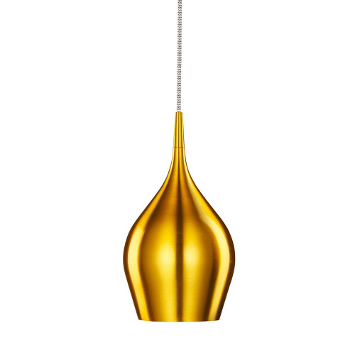 Searchlight Vibrant Gold Metal 12cm Pendant Light 