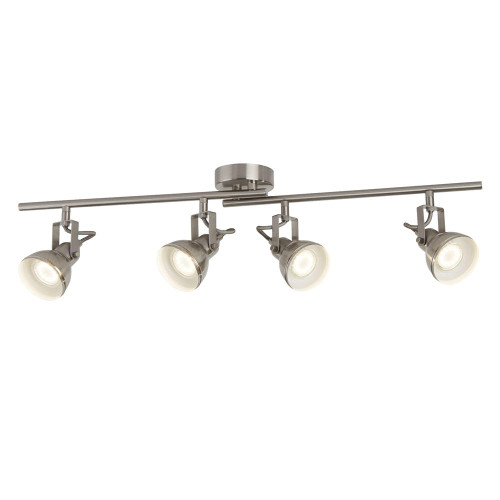 Searchlight Focus - 4Lt Satin Silver Industrial Spotlight Split-Bar