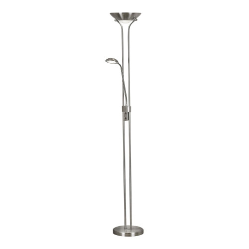 Searchlight Satin Silver Led Mother and Child Floor Lamp