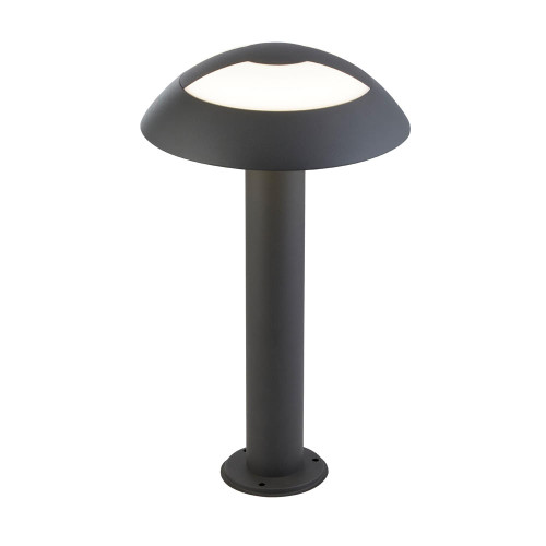 Searchlight Mushroom Dark Grey with Opal Glass IP44 LED 45cm Bollard