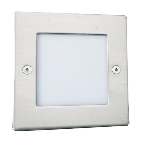 Searchlight Ankle White with Opal Diffuser Recessed Square LED Wall Light