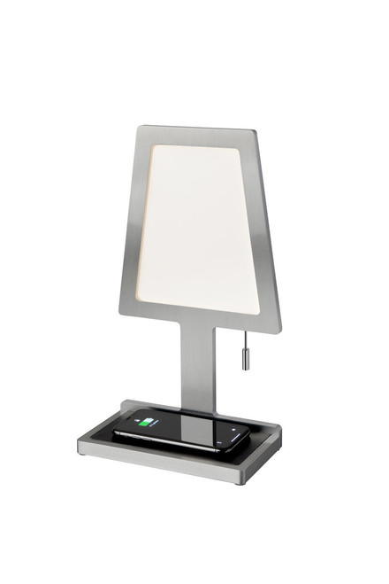 Nordium Charged Grey Wireless Charging Table Lamp