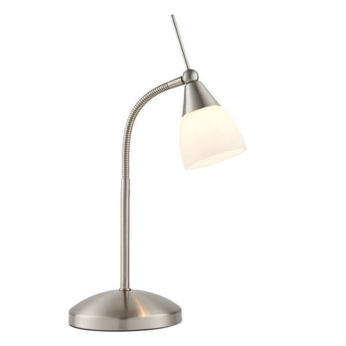 Endon Lighting Range Satin Chrome Adjustable Touch Table Lamp