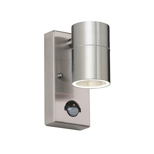 Endon Lighting Canon Stainless Steel PIR IP44 Wall Light