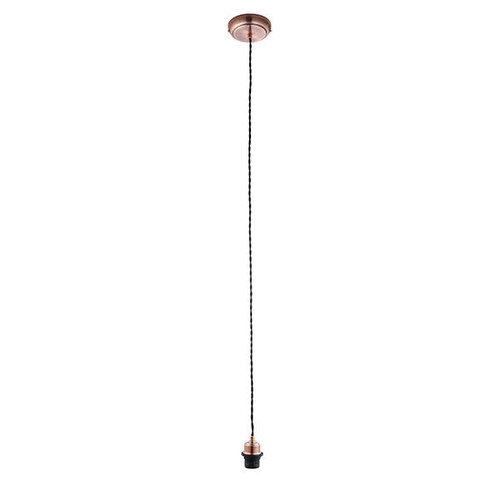 Endon Lighting Antique Copper Single Pendant Drop