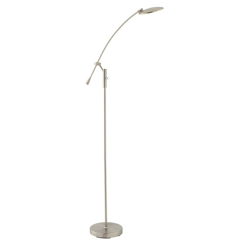 Endon Lighting Rico Satin Nickel Dimmable Adjustable Floor Lamp