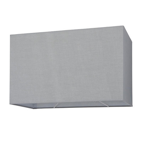 Endon Lighting Rectangular 16 inch Grey Cotton Fabric Shade Only