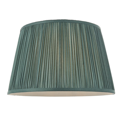 Endon Lighting Freya 14 inch Fir Green Gathered Silk Shade Only