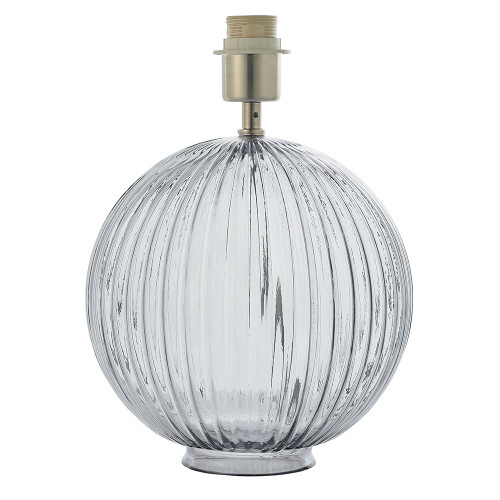 Endon Lighting Jemma Smoked Glass with Satin Nickel Table Lamp