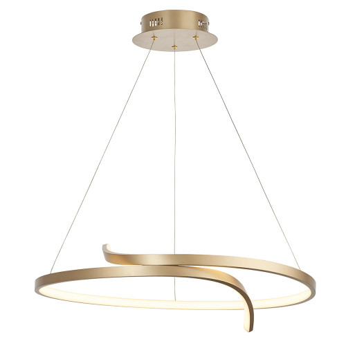Endon Lighting Rafe Matt Brushed Gold with Frosted Diffuser Pendant Light
