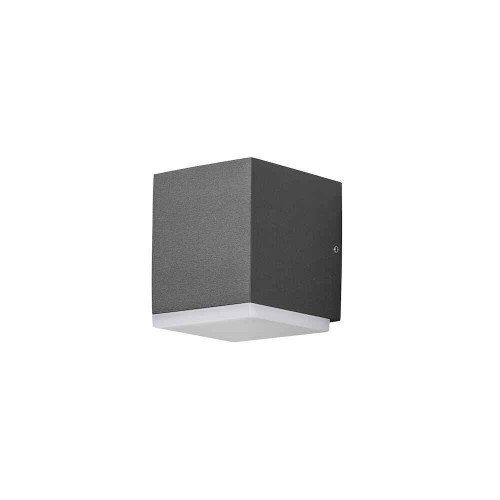 Monza Anthracite Grey Aluminium LED Double Wall Light
