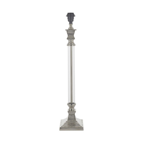 Endon Lighting Kalin Polished Aluminium and Clear Glass Table Lamp