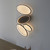Endon Lighting Ovals 4 Light Textured Black with White Diffuser LED Flush Ceiling Light
