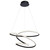 Endon Lighting Dune Textured Black with White Diffuser LED Pendant Light