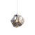 Endon Lighting Rock Metallic Chrome Glass Pendant Light