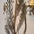 Endon Lighting Delphine Silver Leaf with Ivory Fabric Shade Wall Light