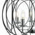 Dar Lighting Phoenix 5 Light Matt Black with Polished Chrome Pendant Light