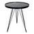 Dar Lighting Rauma Round Side Table Dark Grey Stone Effect