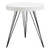 Dar Lighting Sibford Round Table Gloss White Top