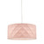 Dar Lighting Aisha Faceted Pink with White Diffuser Easy Fit Shade Only