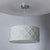 Dar Lighting Aisha Faceted White with White Diffuser Easy Fit Shade Only