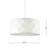 Dar Lighting Aisha Faceted White with White Diffuser Easy Fit Shade Only