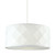 Dar Lighting Aisha Faceted White with White Diffuser Easy Fit Shade Only