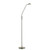 Dar Lighting Aria Satin Brass Adjustable LED Floor Lamp
