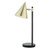 Dar Lighting Branco Matt Black and Satin Gold Adjustable Table Lamp