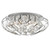 Dar Lighting Davian 8 Light Polished Chrome and Crystal Flush Ceiling Light