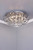 Dar Lighting Davian 8 Light Polished Chrome and Crystal Flush Ceiling Light