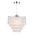 Dar Lighting Dionne Polished Chrome with Clear Droppers Easy Fit Shade Only