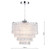 Dar Lighting Dionne Polished Chrome with Clear Droppers Easy Fit Shade Only