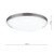 Dar Lighting Dover Satin Chrome with White Shade IP44 Flush Ceiling Light