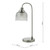 Dar Lighting Hector Satin Nickel with Prismatic Glass Touch Table Lamp