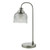 Dar Lighting Hector Satin Nickel with Prismatic Glass Touch Table Lamp