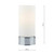 Dar Lighting Jot Polished Chrome with Opal Glass Touch Table Lamp