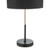 Dar Lighting Kelso Matt Black and Polished Copper Table Lamp