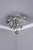 Russell 3 Light Polished Chrome and Clear Glass Flush Ceiling Light