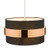 Dar Lighting Oki Black and Copper Easy Fit Shade Only