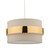 Dar Lighting Oki Taupe and Gold Easy Fit Shade Only