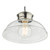 Dar Lighting Siren Antique Chrome and Clear Glass Pendant Light