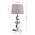 Dar Lighting Wickford Polished Chrome with Grey Tapered Shade Table Lamp