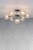 Laura Ashley Atherton 7 Light Polished Chrome and Patterned Glass Semi Flush Ceiling Light