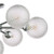 Laura Ashley Atherton 7 Light Polished Chrome and Patterned Glass Semi Flush Ceiling Light