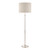 Laura Ashley Highgrove Polished Nickel with Linen Shade Floor Lamp