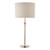 Laura Ashley Highgrove Polished Nickel with Linen Shade Table Lamp