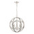 Laura Ashley Orbital 3 Light Polished Nickel Pendant Light